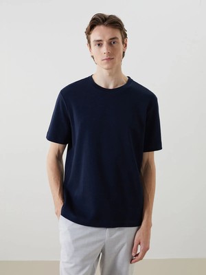 Lc Waikiki Yeni Sezon Bisiklet Yaka Kısa Kollu Erkek Tişört