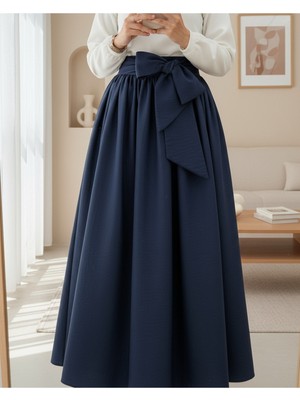 Modamorfo Piliseli Kemerli Paraşüt Etek     -Laci