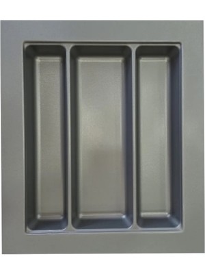 ACERO Kaşıklık Kepçelik 37X49 Cm, 3 Gözlü, Antrasit (Kesilebilir Ölçü: 32X40 Cm)