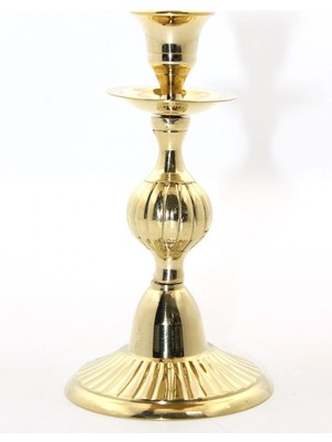 Epilons Tekli Pirinç Şamdan Model 3