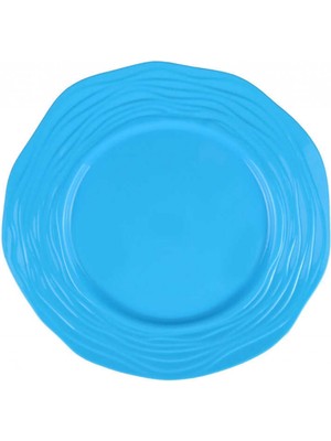 Hayaller Dükkanı Tabak Kristal Mika 26 cm Mavi 6'lı