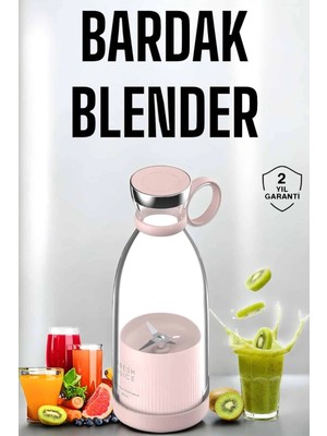 Epilons Bardak Blender Smoothie Meyve Sıkacağı Şarjlı Cam Taşınabilir
