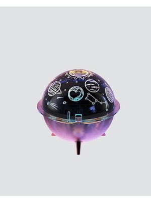 USB Şarjlı Uzay Temalı Işık Projektörü Hava Nemlendirici