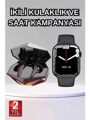 Ikili Set Dev Kampanya Ucuz Kulaklık Ucuz Akıllı Saat Gürültü Önleyici Uzun Pil Ömrü