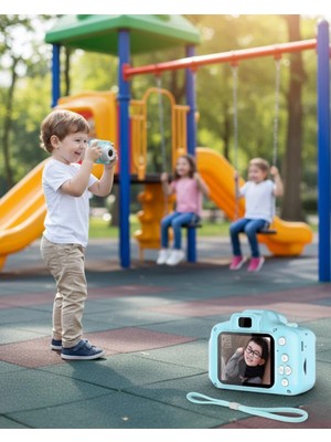 Epilons Mavi Hd Mini Kamera Video Fotoğraf Çekimli Şarj Edilebilir Bataryalı Hafıza Kart Destekli