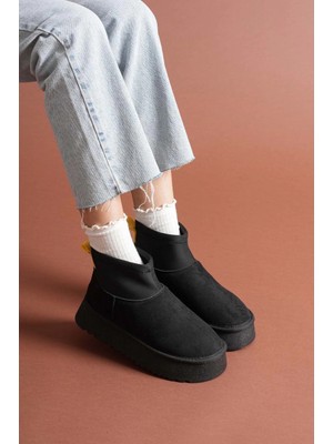 TeknoKapsül Cuen Siyah Süet Bot