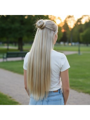 TeknoKapsül Fiber Sen Düz Yarım Ay + 2 Yan Çıt Çıt / Balköpüğü Platin Röfleli