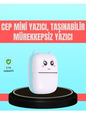 Epilons Bluetooth Bağlantılı Mini Termal Yazıcı Öğrenci ve Ofis Için