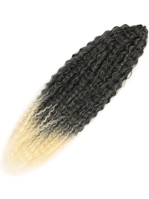 TeknoKapsül Brazilian Afro Dalgası / Siyah / Platin Ombreli