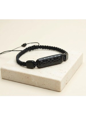 LTG Nova Blackcraft Oltu Taşı Oyma Bileklik