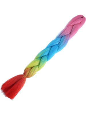 TeknoKapsül Afrika Örgülük Ombreli Sen 100 Gr. / Pembe / Açık / Sarı / Kırmızı