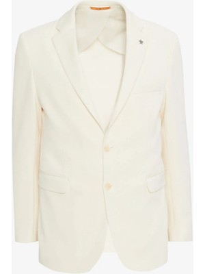 Altınyıldız Classics Ekru Erkek Slim Fit Ceket ACE004261321_EKR