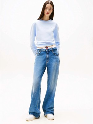 Tommy Jeans Lacivert Kadın Relaxed Denim Pantolon Mıa Mr Rlxd Str BI0134 Co
