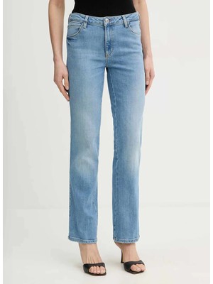 Guess Normal Bel Straight Paça Regular Fit Çok Renkli Kadın Denim Pantolon W6RA15D6882-SFWH