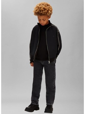 Calvin Klein Düz Erkek Çocuk Siyah Sweatshırt IB0IB02631BEH