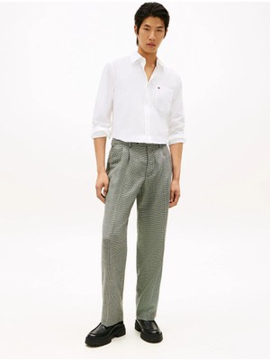 Tommy Hilfiger Beyaz Erkek Gömlek MW0MW41697YBR_PAPERTOUCH Pocket Shı