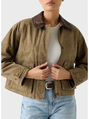 Guess Standart Yeşil Kadın Ceket W6RL51WL372-F8BC