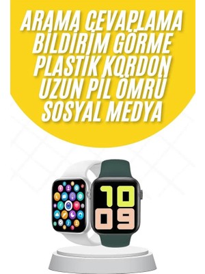 Akıllı Saat Uyku ve Sağlık Takibi Arama Cevaplama 44 mm Amoled Ekran