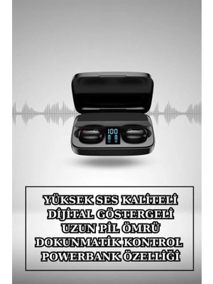 Wireless Şarjlı Pembe Akıllı Saat ve Kablosuz Bluetooth Kulaklık Dokunmatik