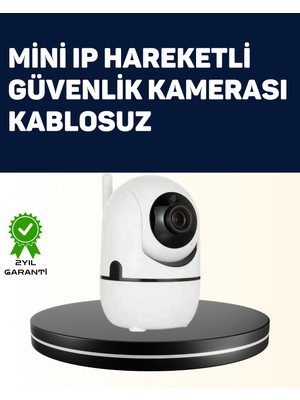 TeknoKapsül Yüksek Çözünürlüklü Hareket Takipli Kablosuz Güvenlik Kamerası – 1080P Gece Görüşlü