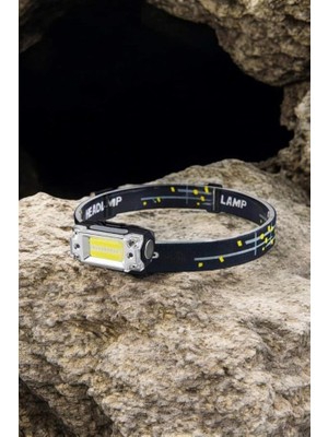 TeknoKapsül Kafa Lambası El Fenerli Kamp Lambası USB Şarjlı Esnek Lamba