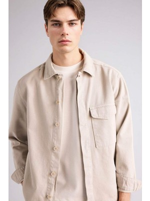 DeFacto %100 Pamuk Boxy Fit Gömlek F7124AX26SP