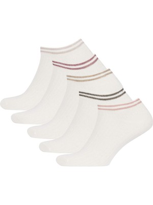 DeFacto Kadın 5li Pamuklu Patik ÇORAP Z7554AZNS