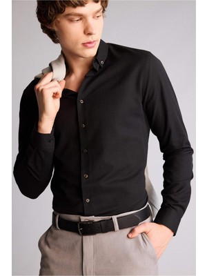 DeFacto Erkek Dikdörtgen Toka Suni Deri Jean Kemeri H6878AXNS