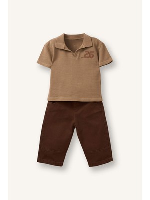 DeFacto Gabardin 2'li Takım Erkek Bebek G8763A526SM