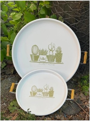 Epilons Ikili Yuvarlak Sunum Tepsisi Seti