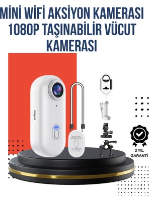 TeknoKapsül 360° Klipsli Manyetik Spor Kamera Yüksek Çözünürlük