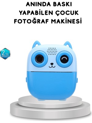 Epilons 48MP Termal Baskılı Çocuk Dijital Kamera 1080P Video 2.4'' Ekran 6x Zoom