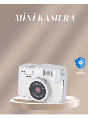 Epilons Cep Boy Vintage Dijital Kamera LED Destekli Full Hd Video