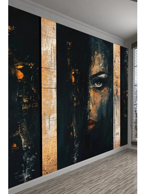 Dreamwall Karanlık Yüz Figürlü Sanatsal Duvar Kağıdı
