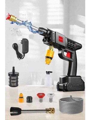 Epilons Şarjlı Oto Yıkama Tabancası Su Basınçlı Hazneli Bataryalı