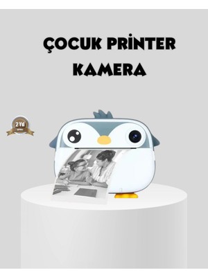 Epilons Termal Baskı Çocuk Kamerası Hd Çekim USB Şarjlı Eğitici Oyuncak