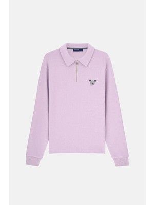 Reflect Studio Koala Supersoft Quarter-Zip Sweatshirt - Lila