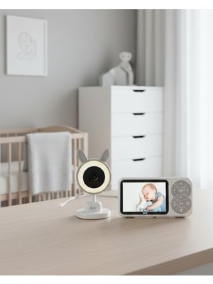 TeknoKapsül Karşılıklı Sesli Bebek Kamerası 4x Zoom Sıcaklık Sensörlü