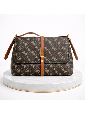 Monogram Desenli Kadın Omuz ve Çapraz Çanta Ayarlanabilir Askılı Günlük Şık Kadın Çanta – Sudedi Home