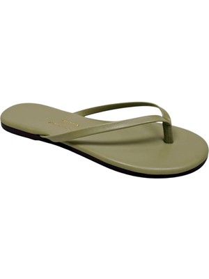 Tkees Açık Yeşil Kadın Plaj Terliği TK-2266