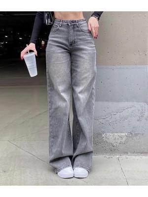 Pileli Store Yıkama Detaylı Retro Baggy Jean