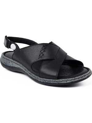 Mammamia 2425 26YS Kadın Günlük Sandalet Siyah