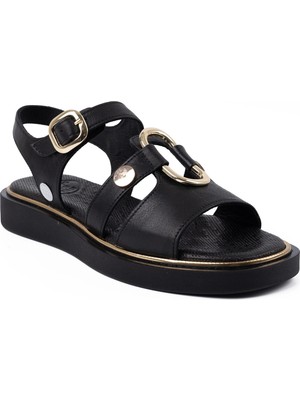 Mammamia 5290 26YS Kadın Günlük Sandalet Siyah