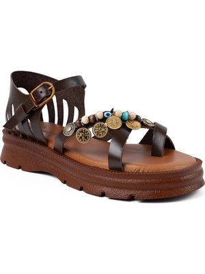 Beety 112 407 26YS Kadın Günlük Sandalet Kahverengi