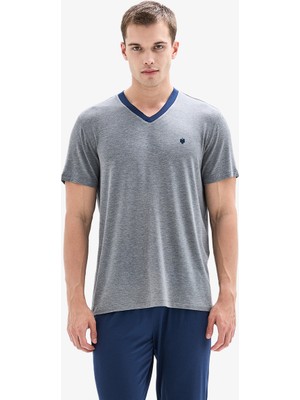 Blackspade Erkek Pijama Takımı 40885 - Gri Melanj