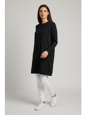 Ece Giyim Kadın Kolu Manşetli Etek Ucu Bantlı Tunik