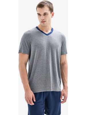 Blackspade Erkek Pijama Takımı 40886 - Gri Melanj