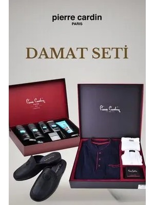 Pierre Cardin Damat Bohçası , Damat Seti ,çeyiz Seti Pijama Takımı Çeyiz Set Bakım Seti