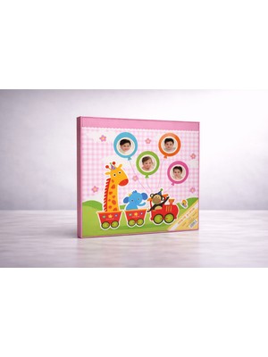 fotografyabaskı 20 Yaprak (40 Sayfa) Yapıştırmalı Bebek Albümü Kutulu