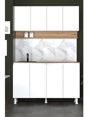 Fly Mobilya 140 cm Venda Mutfak Dolabı, Mini Mutfak Dolabı, Çok Amaçlı Dolap